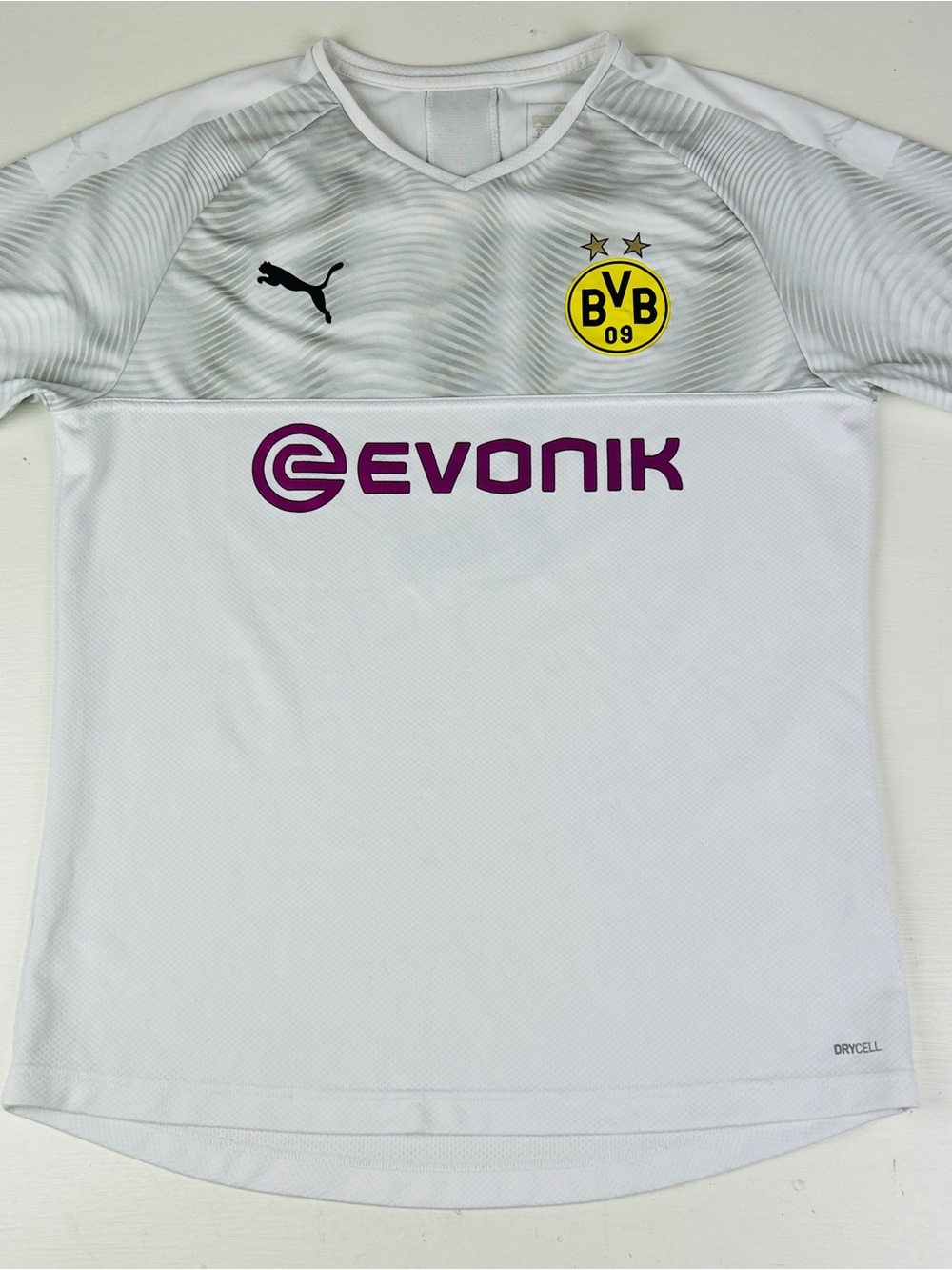 Puma Borussia Dortmund Jersey Mens Large White Soccer Football Evonik DryCell #2